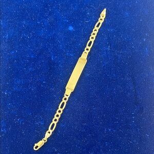 Gold ID Chain Bracelet